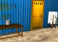 Blue Warehouse Escape Puzzle Adventure