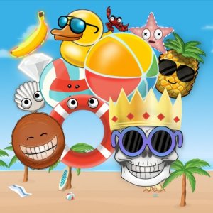 Tropical Beach Merge Drop