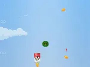Cheese Moon Sky Journey Skill Game